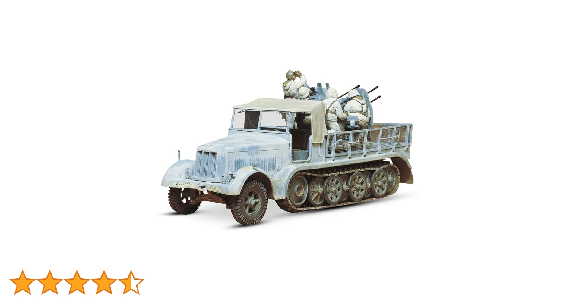 戦車ジオラマ　1/35 ドイツ対空機関砲搭載８トンハーフトラックと親衛隊兵士 戦車ジオラマ 1/35 ドイツ対空機関砲搭載8トンハーフトラックと